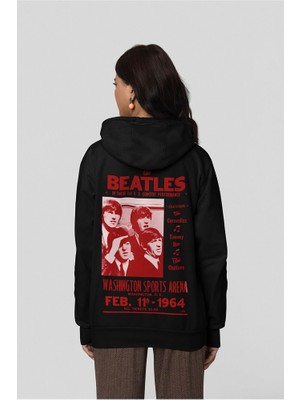 Sevbano The Beatles Müzik Grubu Baskılı  Oversize 1964 Hoodie