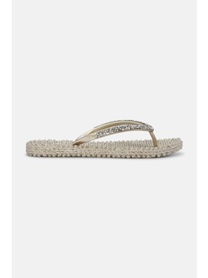 Ilse Jacobsen - CHEERFUL03G -  Flip Flop With Glitter-Platin