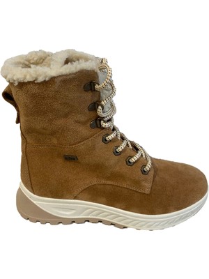 Kadın Bot 14504 26J Jacalu Letaher Upper And Ppu Sole Cognac