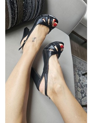 Topukla 135 6395 Kadın Platform Topuklu Abiye Ayakkabı