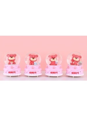 Ayıcıklı Işıklı Kar Küresi 7 cm