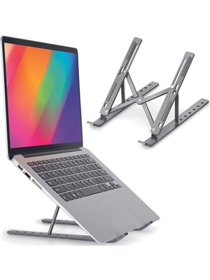 Yeni Nesil Laptop Yükseltici Stand Ayarlanabilir Macbook Notebook 1. Sınıf Paslanmaz  Aleminyum Alışım