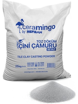 Refsan Çini Çamuru Döküm Toz 1050°C 25 kg
