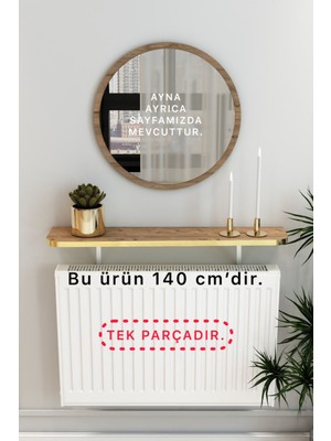 Talaş Tozum Atlantik Çam Gold Pvc Petek Üstü Tak Çıkar, Uçan Raf & Dresuar Duvar Montajsız Oval Kesim