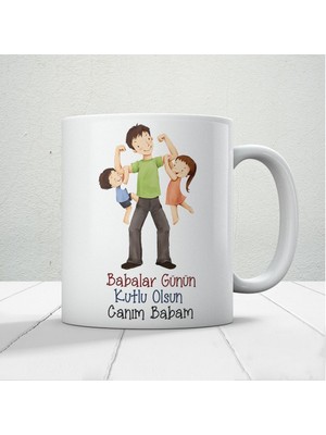 Nostaljik Lezzetler Canım Babam Baskılı Babalar Günü Kupa Bardak Kahve Kupa Bardak-9