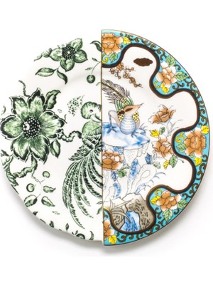 Seletti Hybrid Zoe Desenli Porselen Pasta Tabağı