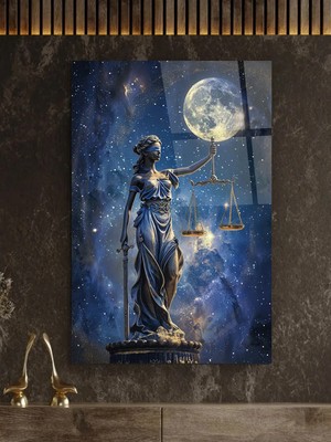 Taulart Avukat Ofisine Hediye Themis Heykeli Adalet Heykeli Kırılmaz Cam Tablo Ev Ofis Iş Yeri Hediyesi