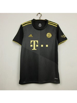 Sidas Fc. Bayern. Münih. 21/22 Sezon Isimsiz Gold -Siyah Yetişkin Forması
