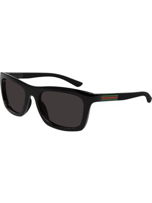 Gucci Gg 1735S 001 54 Erkek Kare Siyah Kemik Güneş Gözlüğü