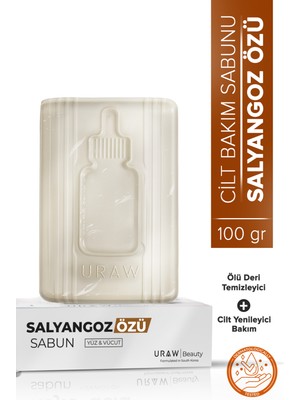Uraw Salyangoz Özlü Antibakteriyel Sabun 100 gr – Ölü Deri Arındırıcı ve Cilt Yenileyici, Tüm Cilt Tiplerine Uygun