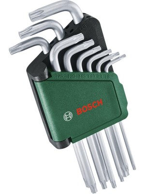 Bosch Alyan Anahtar Takımı Torx 9 Parça Yüksek Kaliteli Çelik Malzeme