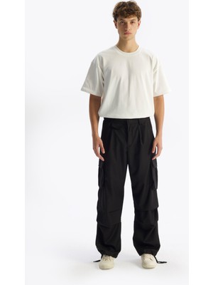 Giesto Kargo Kumaş Pantolon - Siyah