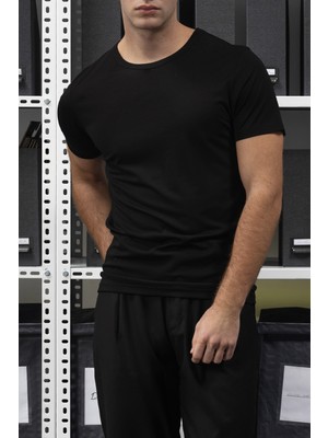 Dar Kesim T-Shırt - Siyah