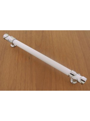 Azm Hırdavat Mina Kulp Beyaz Krom 160 mm