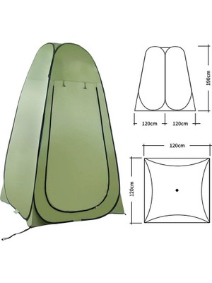 Kamp Plaj Duş Wc Otomatik Giyinme Çadırı 120X120×190 Portatif Çadır Giyinme Çadırı