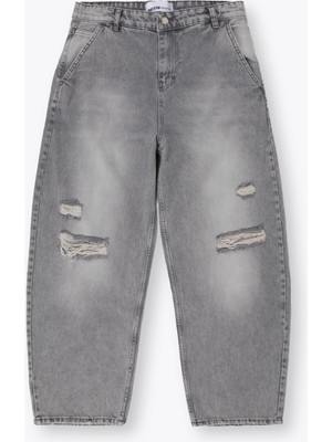 Giesto Baggy Fıt Jean - Gri