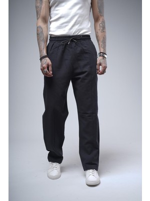 Baggy Kalıp Önü Çıma Detaylı Erkek Gabardin Pantolon