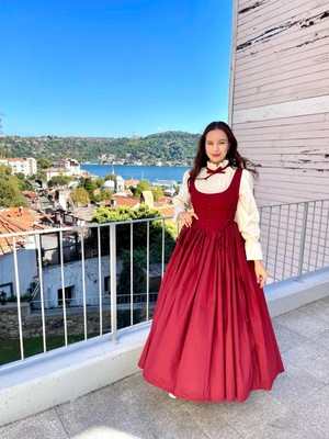 Madame Lucid Zarif Uzun Retro Elbise