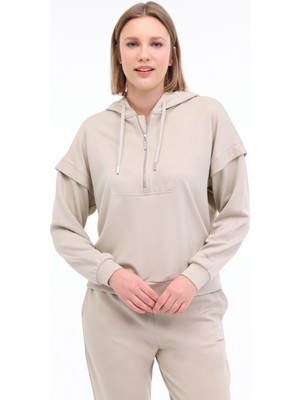 Lumberjack Wl Doına 16MS438 5fx Haki Kadın Sweatshirt