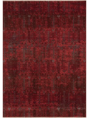 Seyran Asır 0258 Bordo Salon Halısı Yolluk Yumuşak Tuşeli Modern Dokuma Makine Halısı