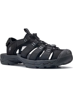 Humtto HM710445B Burnu Kapalı Siyah Outdoor Kadın  Trekking Spor Sandalet