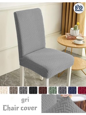 Baqdo Tuğla Desen Yüksek Kaliteli Sandalye Kılıfı, Sandalye Örtüsü, Lastikli, Likralı, Yıkanabılır 1 Adet