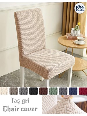 Baqdo Tuğla Desen Yüksek Kaliteli Sandalye Kılıfı, Sandalye Örtüsü, Lastikli, Likralı, Yıkanabılır 1 Adet