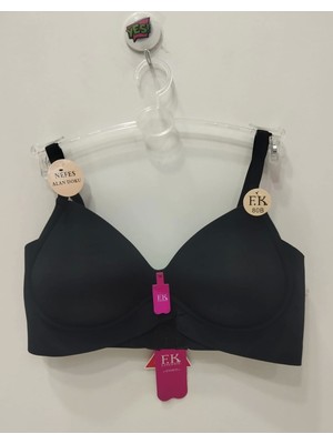 F.K. Nefes Alan Kumaş Dolgusuz Lazer Kesim Siyah Sütyen - 508