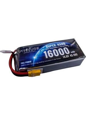 14,8V 4s 16000MAH 40C Lipo Batarya