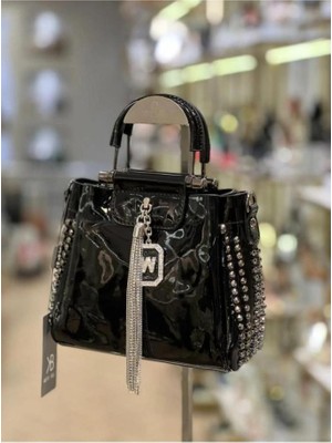 Kriste Bell Çapraz Askılı Kadın Çanta Rugan Siyah 26672