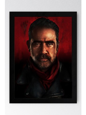 The Walking Dead Negan Çerçeveli Tablo - Dizi Posteri Tablo