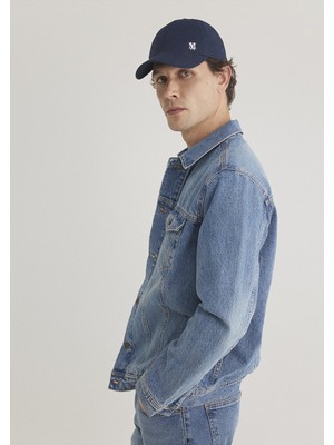 Mavi Drake Classic Denim Puslu Indigo Mavi Jean Ceket 010143-89136