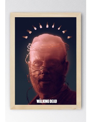 The Walking Dead Rick Grimes Çerçeveli Tablo - Dizi Posteri Tablo