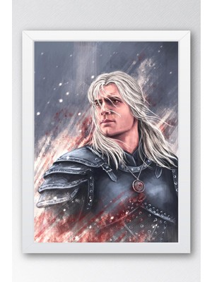 The Witcher Geralt Çerçeveli Tablo - Dizi Posteri Tablo
