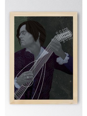 The Witcher Jaskier Çerçeveli Tablo - Dizi Posteri Tablo