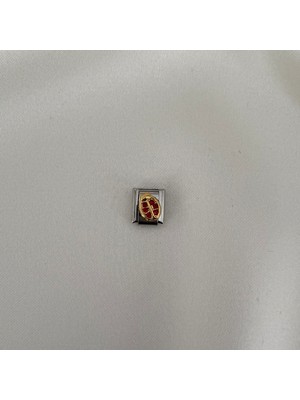 Italyan Charm Kırmızı Benekli Uğur Böceği