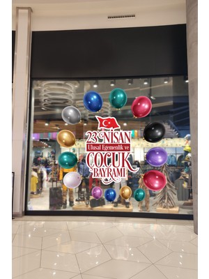 Crevidi 23 Nisan Çocuk Bayramı Duvar ve Vitrin Süsü