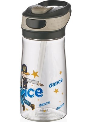 Shotay Çocuk Su Matarası Tritan 540ML Siyah