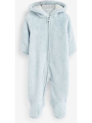 Next Baby Pamuklu Açık Mavi Bebek Astronot Tulum