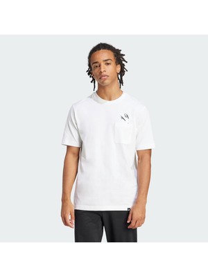 Adidas Sportswear JC5282 Lounge Slides Graphic Pocket Tee