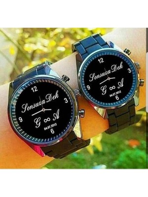 Bika Time - Sevgili Hediye Yıl Dönümü Hediyesi Erkek Bayan Kol Saati Çift Kombin Saat Çift Sevgililer Günü Hediyesi