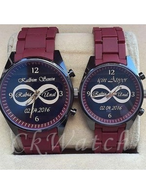 Sevgili Hediye Yıl Dönümü Hediyesi Erkek Bayan Kol Saati Çift Kombin Saat Çift