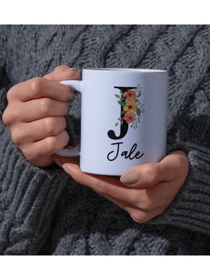 Kutup Kitap Kupa Bardak Kişiye Özel J Harfli Isimli Kupa Bardak Kahve Hediye Seti Kutupkitap