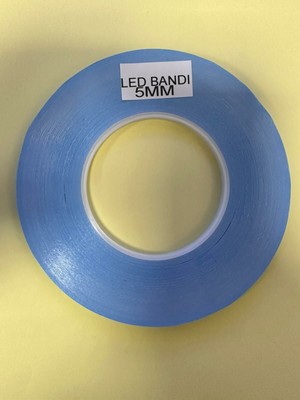 Bolsat Tv LED Yapıştırma  Bantı 5 mm 50 Metre  Mavi