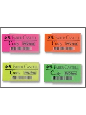 Faber-Castell Faber Castell Candy Silgi Kılıflı - 6 Adet