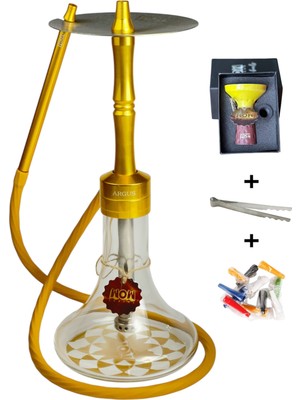 Wow Legend Argus Model Gold Nargile Takımı