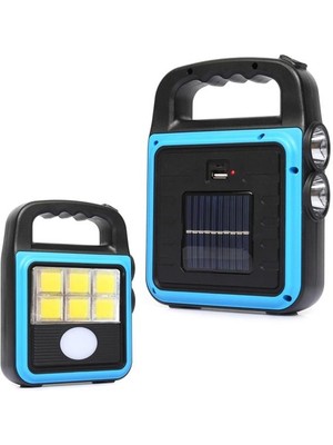 Hisheen HS-8020D Solar Kamp Lambası Acil M Işığı Şarjlı Cob LED