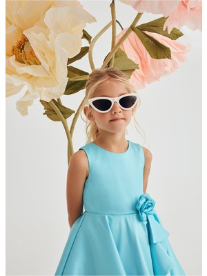 Mayoral Abel&lula Çiçek Detaylı Mikado Kız Çocuk ELBISE_MNVS5070