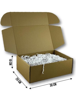 20X30X10CM Kilitli Dayanıklı E-Ticaret Karton Kargo Kutusu