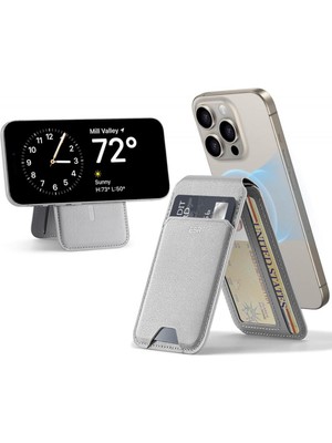 ESR Apple iPhone Standlı Cüzdan Halolock MagSafe – Gri